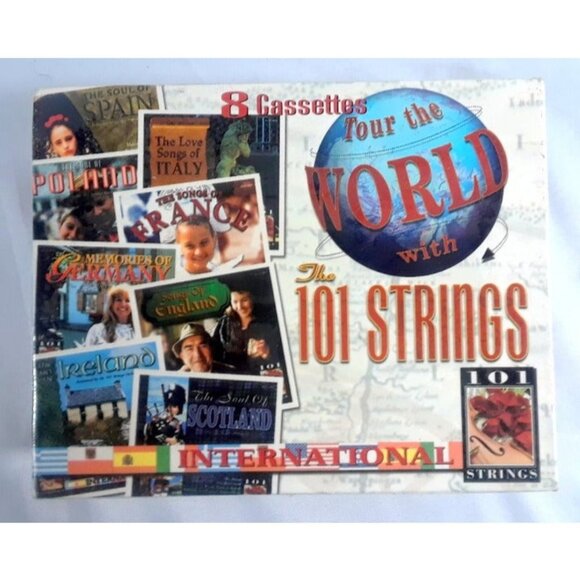 Tour the World with 101 Strings Cassette Vintage - Picture 1 of 4